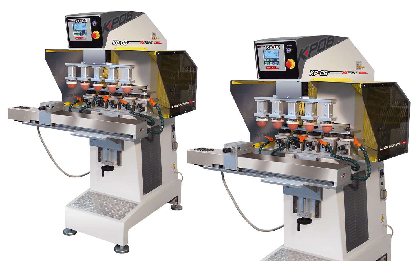 Standard pad printing machines, single and multi-colour pad printing